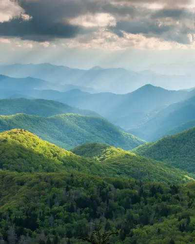 scenic view of the smokies