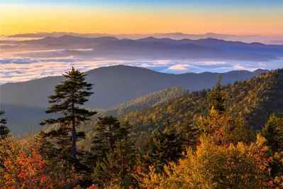 fall landscape in the Smokies