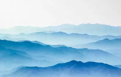 blue ridges in the smoky mountains