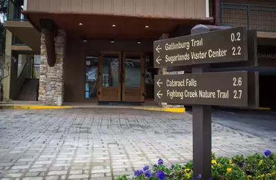 Outside of old creek lodge