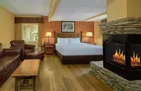 spa king suite in old creek lodge, a creekside gatlinburg hotel
