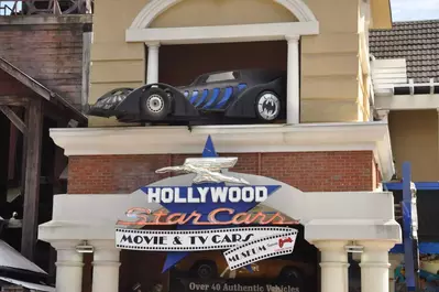Star Cars attraction in gatlinburg showing the bat mobile