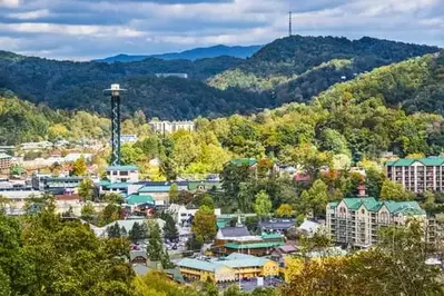 view of gatlinburg the distance