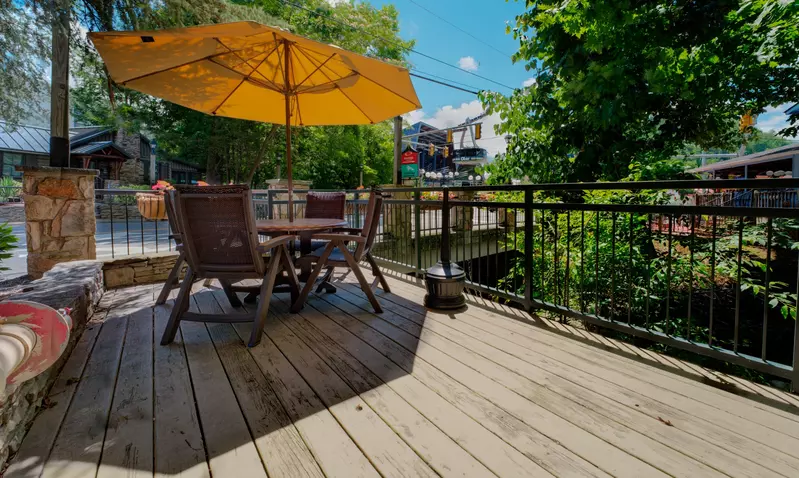 outdoor seating area