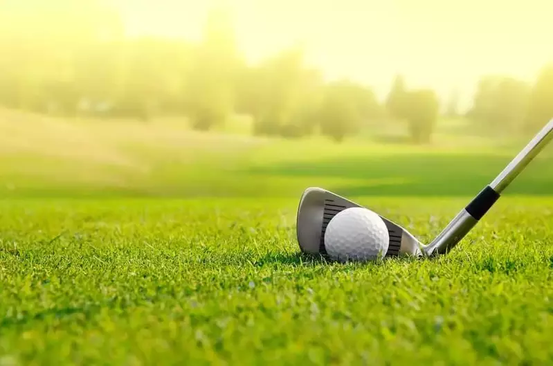golf club and ball