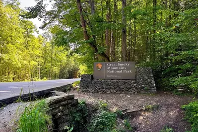 Great Smoky Mountains National Park entrance