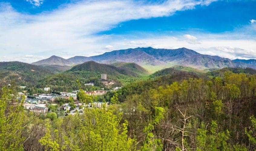 overview of downtown gatlinburg