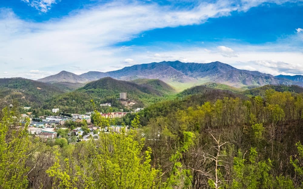 overview of downtown gatlinburg