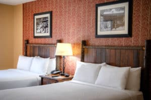 two beds in Gatlinburg hotel room